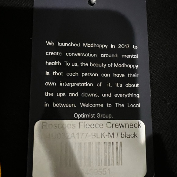 NWT Madhappy x Roscoe’s House Of Chicken’n Waffles Crew Neck Sweatshirt Sz M - Picture 5 of 6